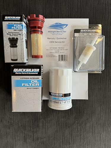 Mercury/Quicksilver VERADO OEM L6 (100 Hour) Service Kit Oil & Fuel Filter(s) 200/225/250/275/300/350/400HP SC
