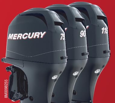 (2007-2013) 75-115 HP 4-Stroke EFI 1.7L Mercury/Quicksilver OEM Service Kit: Fuel & Oil Filter(s), Impeller, & Spark Plugs 80 100 90hp s/n 1B366823+