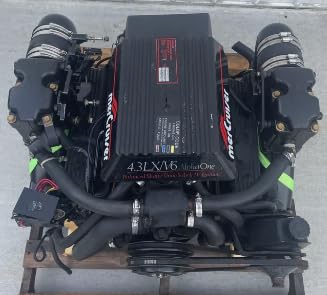4.3LX / V6 (Pre-1996) ALPHA One Thunderbolt Quicksilver OEM Midnight Marine Service Kit Mercruiser: Fuel & Oil Filter(s), Impeller, and AC Delc Spark Plugs 4.3L