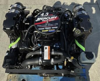 4.3L Thunderbolt V Ignition Vortec Quicksilver OEM Mercruiser Midnight Marine Service Kit : Fuel & Oil Filter(s), Impeller, and AC Delc Spark Plugs