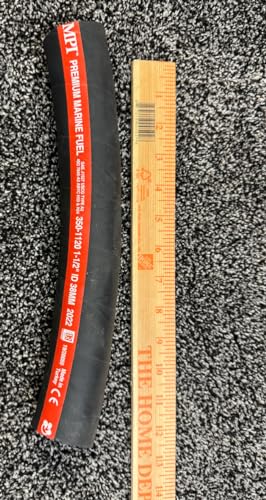 Precut Section (1.5" or 2") 350/355 Marine Fuel Fill Hose w/Wire A2 AMRM 1120Like MPI Sierra Shields Nova flex