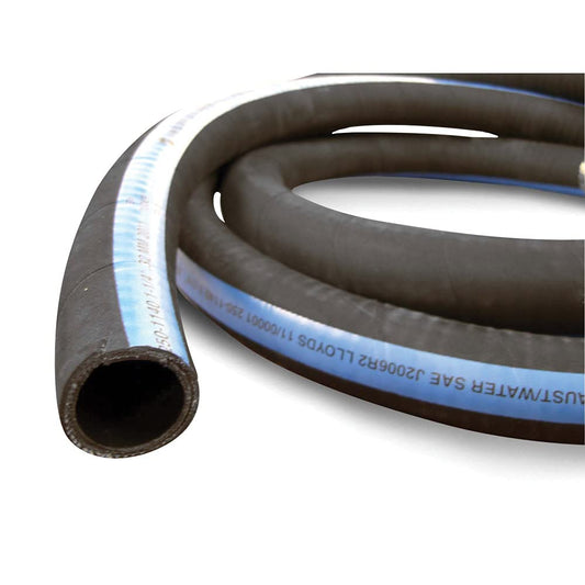 Sierra International 116-250-1141 Shields Shieldsflex II Water/Exhaust Hose with Wire - 1-1/4" x 6-1/4',Black