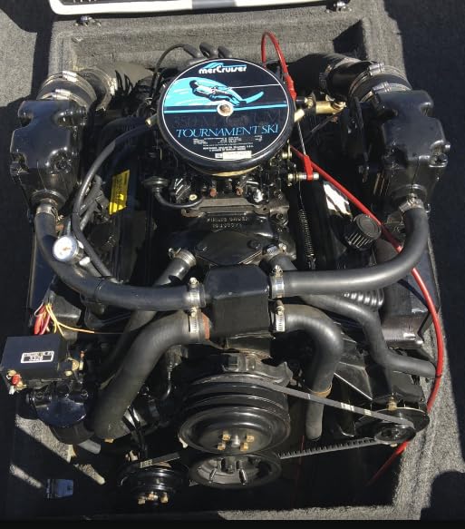 Mercruiser 350 Magnum Tournament SKI 5.7L (pre-1996) Quicksilver OEM Midnight Marine Service Kit: Fuel & Oil Filter, Impeller, and Spark Plugs Malibu Supreme Sanger Centurion Tige Calabria SkiRay