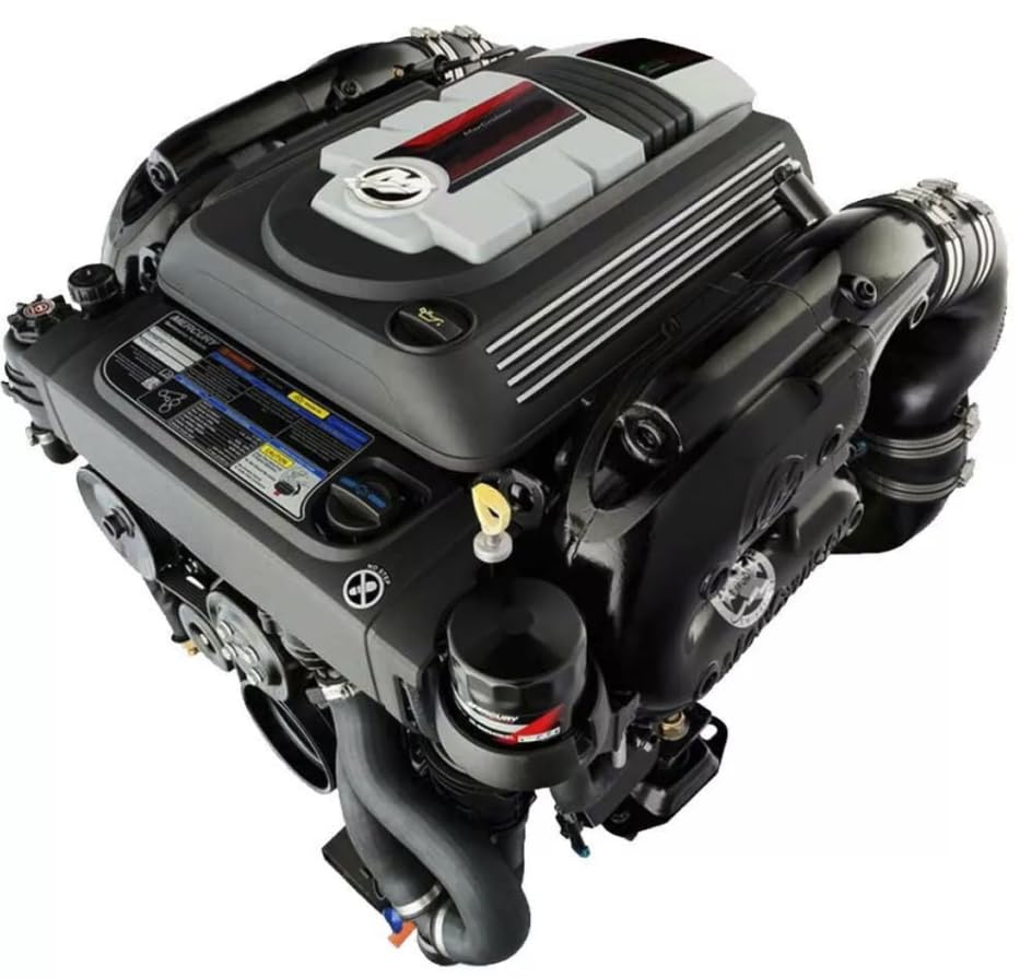 4.5L / 6.2L MPI (2014)+ Mercruiser Maintenance Kit 200/250/300/350 EC (Alpha or Bravo) Midnight Marine: Fuel & Oil Filter(s), Impeller, and NGK Spark Plugs