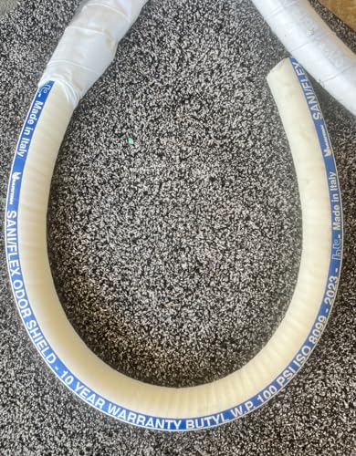 Saniflex No-Odor Sanitation Hose I.D. 1.5" (5', 10' & 20' feet pre-cut sections) ‎SFH10